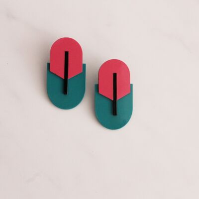 Cellulose acetate Goliath earring