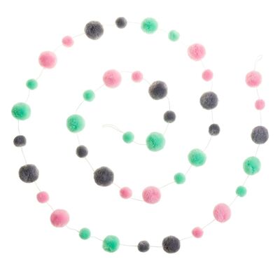 Pastel Pom Pom Garland