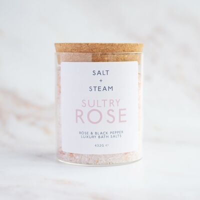 Rose & Black Pepper Bath Salts - 'Sultry Rose'