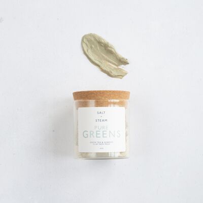 Seaweed & Green Tea Clay Face Mask - 'Pure Greens'