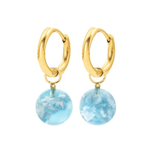 Day Dream Hoops Small Gold