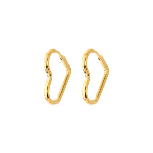 Heartily Hoops Small Gold