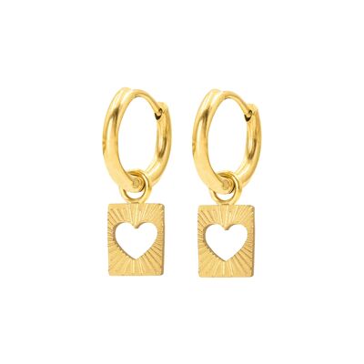 Summer Luv Hoop Set Baby Gold