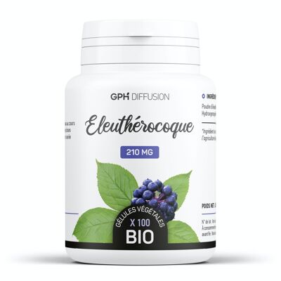 Eleuterococco biologico - 210 mg - 100 capsule vegetali