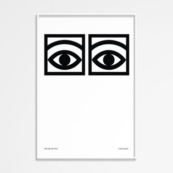 Ögon Black One Eye - Impression artistique - 50cm x 70cm 1
