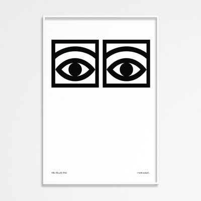 Ögon Black One Eye – Kunstdruck – 50 cm x 70 cm