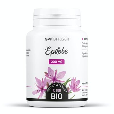 Epilobe Biologique - 200 mg - 100 gélules végétales