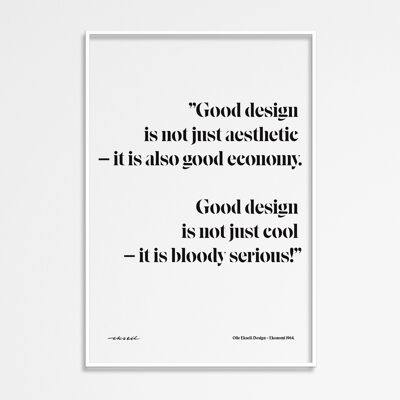 Design = Ekonomi Quote