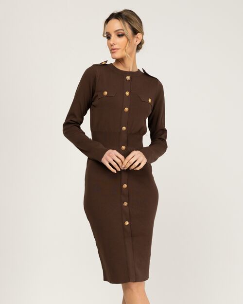 DRESS7470_BROWN