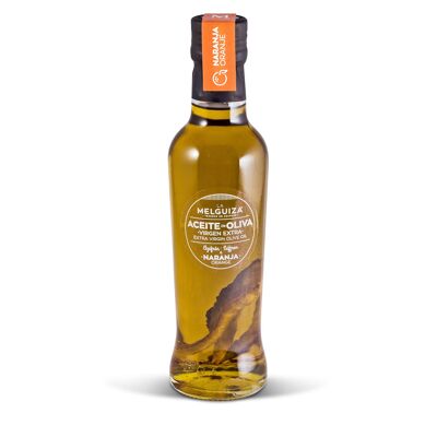 Aceite de oliva virgen extra condimentado con azafrán y naranja