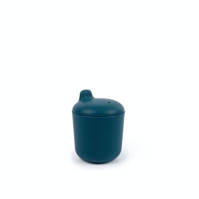 Bicchiere con beccuccio in silicone - Abisso blu