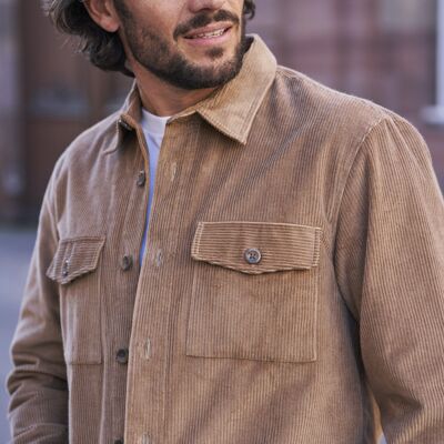 Sobrecamisa de pana beige Zach