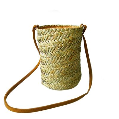 Olivia Straw Bucket Bag