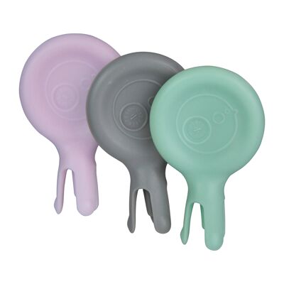 mini flork 3 pack - sage/silver/pink