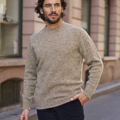 Allan sweater in beige wool
