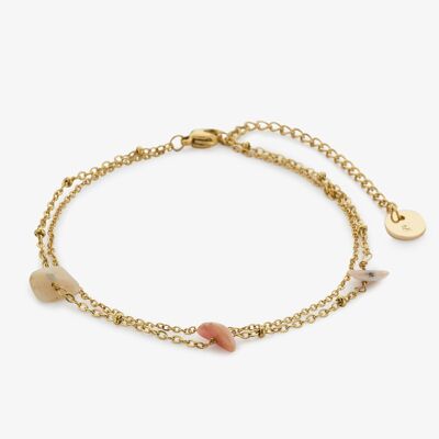 Enkelbandje Duo Jaimy gold plated