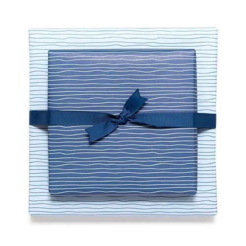 Geschenkpapier "Wasser" - Blau - doppelseitig