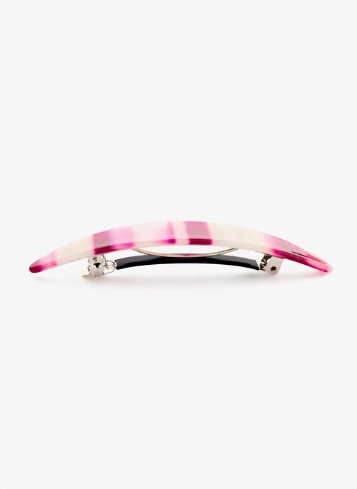 Haarclip Eara fuchsia/wit