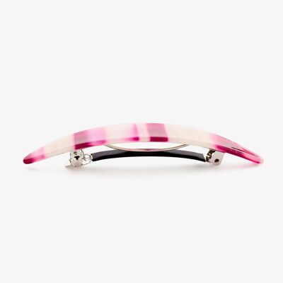 Haarclip Eara fuchsia/wit