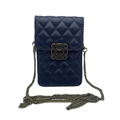 Lauren Quilted Phone Holder with Jewel Embellishment