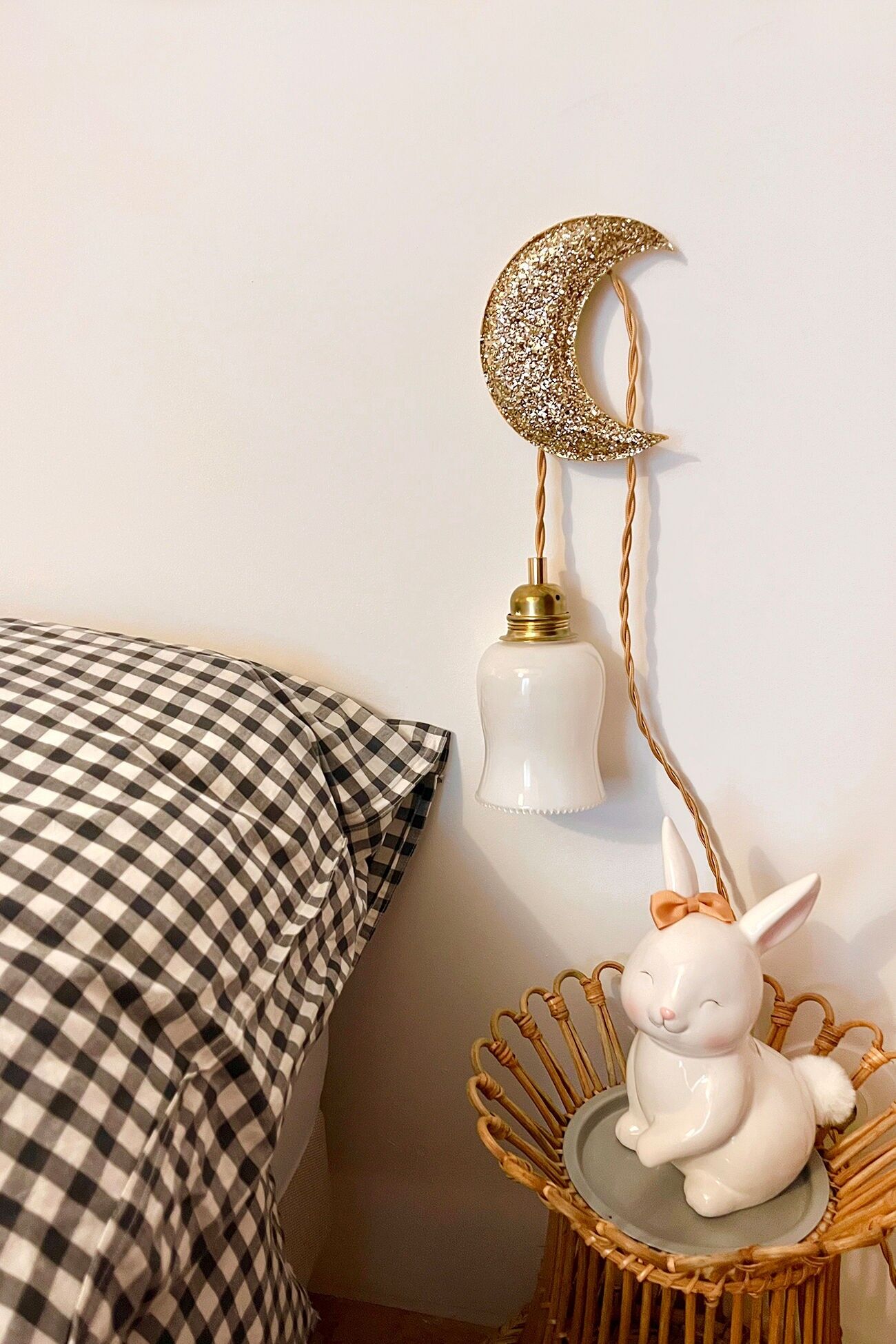 Glitzernde Wanddekoration