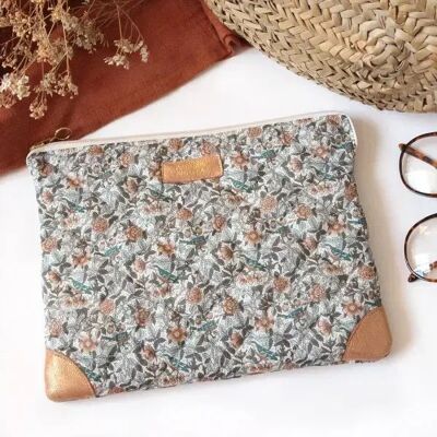 Ipad Cover in Liberty ® Fabric And Bérénice Leather Corners