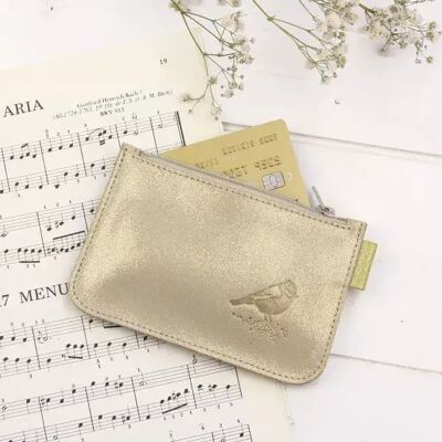 Glittery Leather Coin Purse