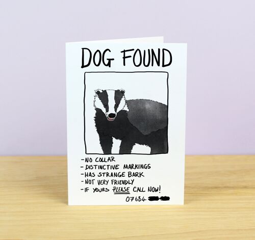 Dog Found Greetings Card