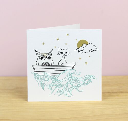 Owl & The Pussycat Greetings Card