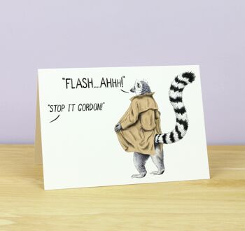 Carte de vœux Flash Gordon Lemur