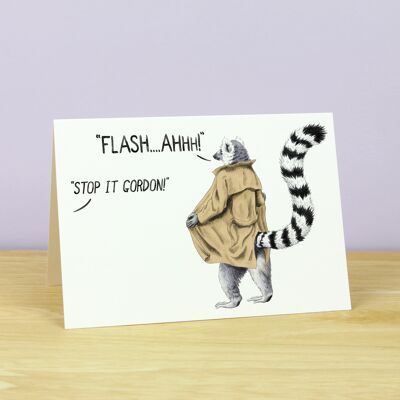 Tarjeta de felicitación Flash Gordon Lemur