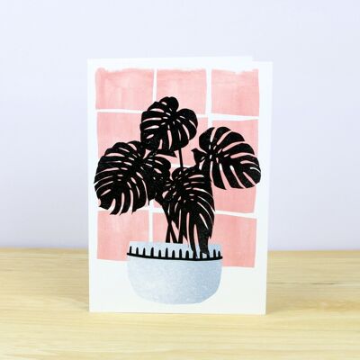 Tropical Pot Plant No.4 Greetings Card