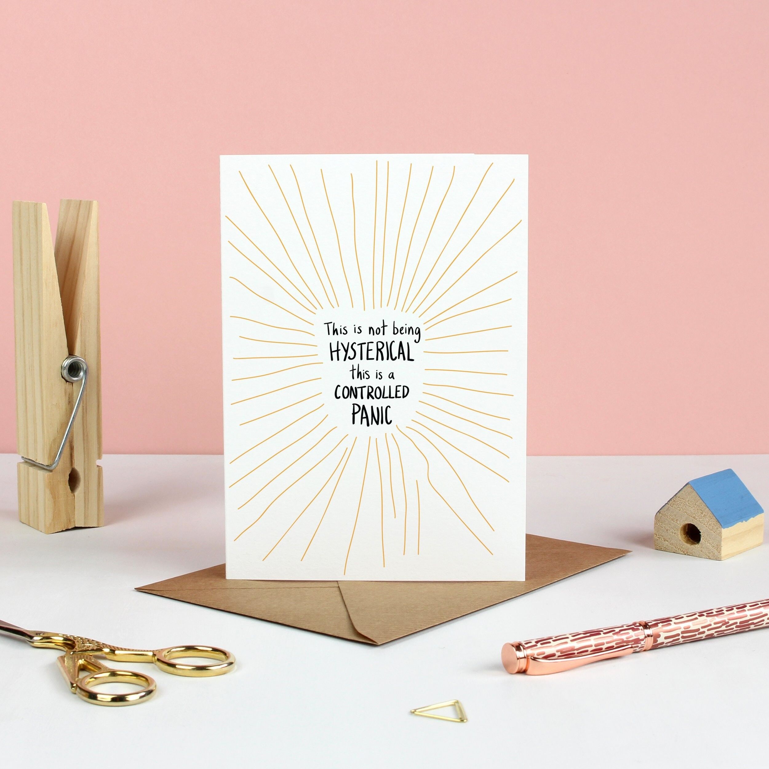 Panico controllato! Biglietto di auguri