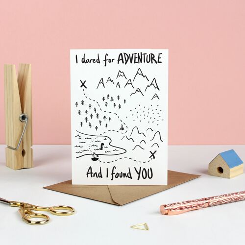 Dared For Adventure Valentines Card