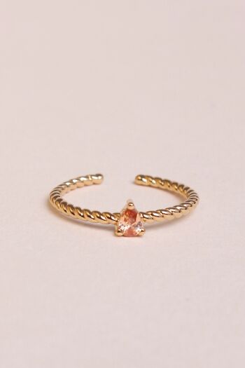 Bague Dahlia - Champagne 1