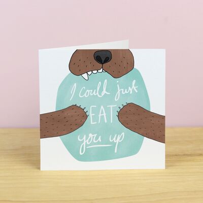 Bear Hug Valentine's Card