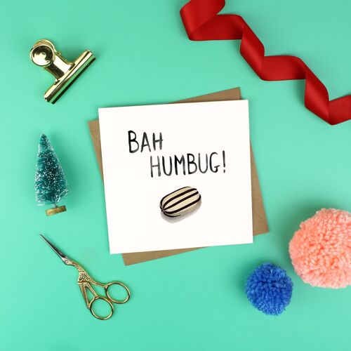 Bah Humbug Christmas Card