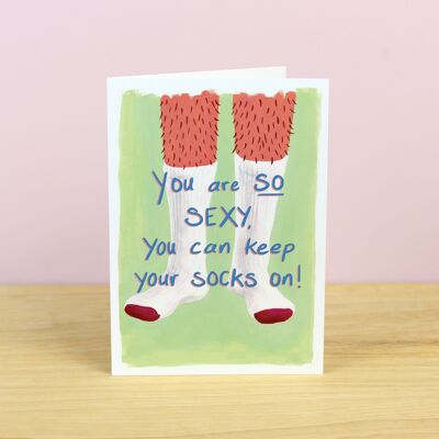 Sexy Legs-Valentinskarten