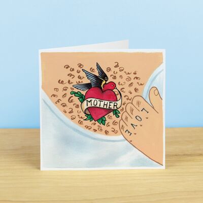 Mother's Day Tattoo Greetings Card