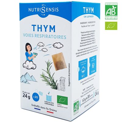 NUTRISENSIS - Infusion de thym bio - 20 sachets