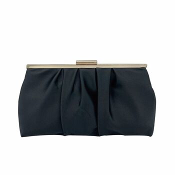 Pochette souple en satin froncé Penelope 1