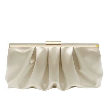 Pochette souple en satin froncé Penelope 3