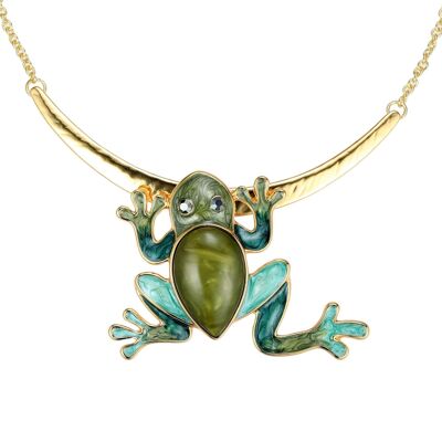 Odelia frog necklace