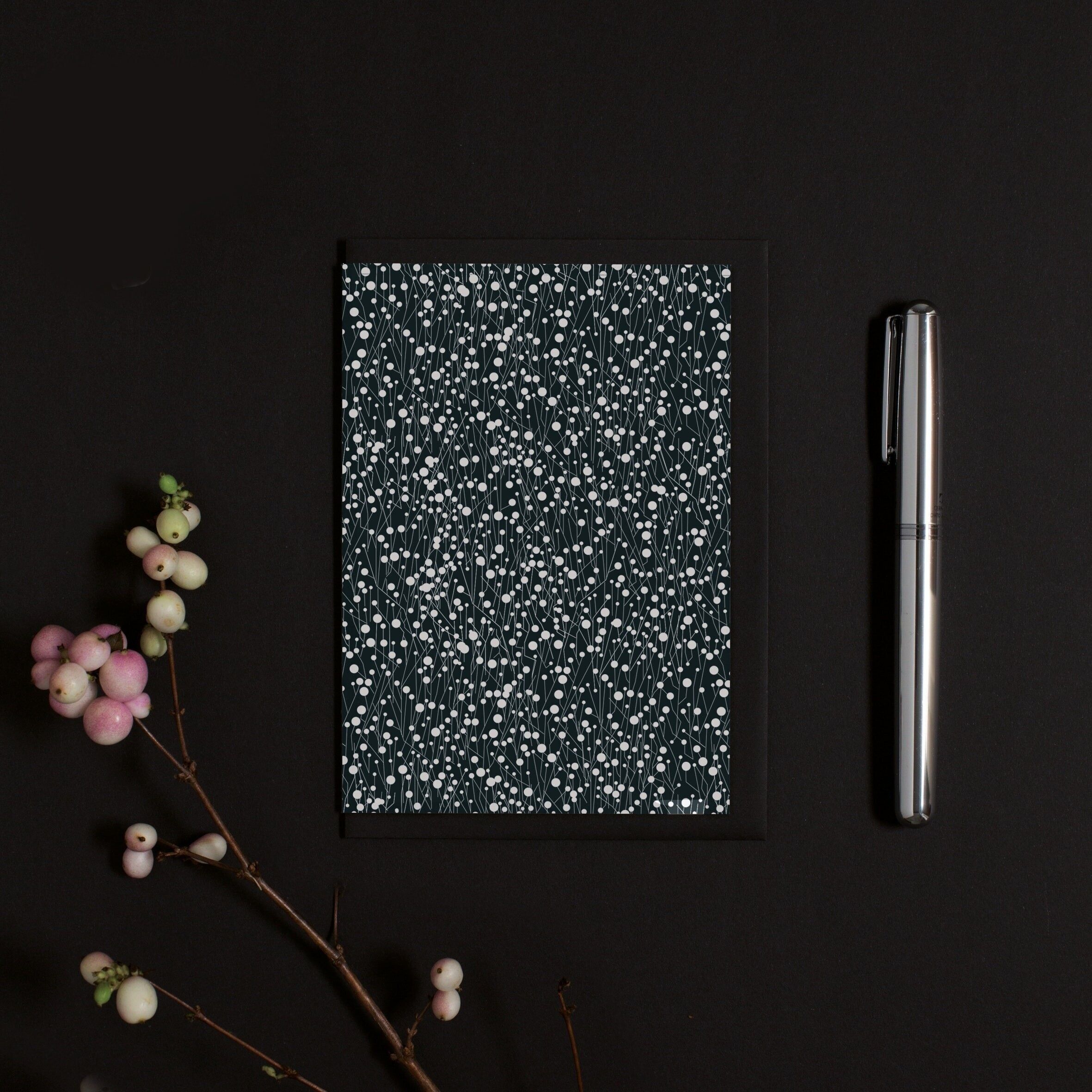 Semplice biglietto di condoglianze in carta riciclata ecologica – elegante biglietto di condoglianze senza messaggio di lutto