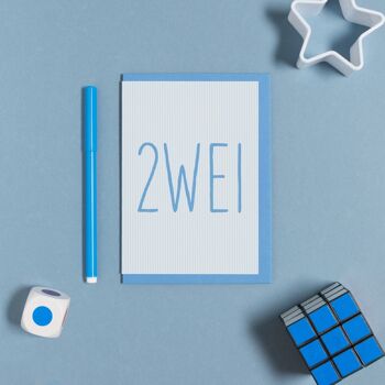 Carte de voeux "2wei" Menthe 2