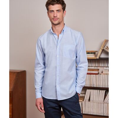 Chemise chambray Émile bleu ciel