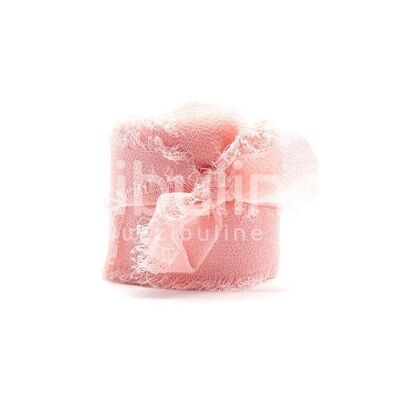 Chiffon ribbon - Powder pink