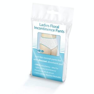 Pantalon d'incontinence en coton à fleurs pour femmes 200 ml 48/50"
