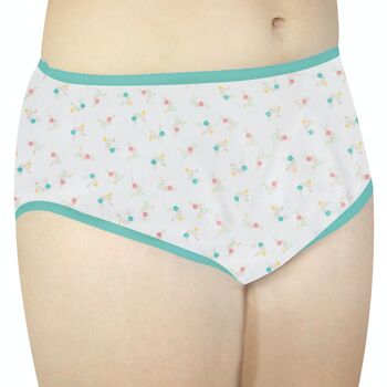 Pantalon d'incontinence en coton à fleurs pour femmes 300 ml 40/42" 2