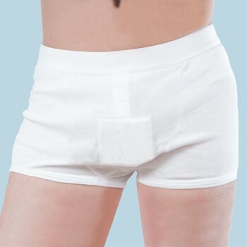 Boxer en coton blanc pour homme 400 ml 48/50" 2